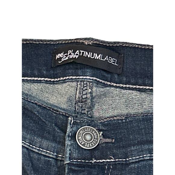 Lee Platinum Label Just Below the Waist Soft Slimming Capri Denim Pants NWT 16M - Picture 3 of 7